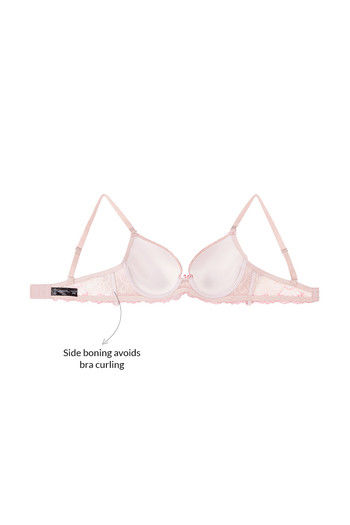 Buy Zivame Cuppa Contrast Gentle Pushup Strapless Bra- Pink at Rs.995  online