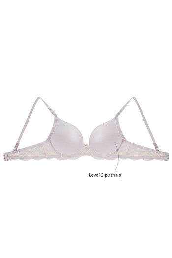 Buy Zivame Sweetheart Neckline Smooth Moderate Pushup Bra- Pink at Rs.795  online