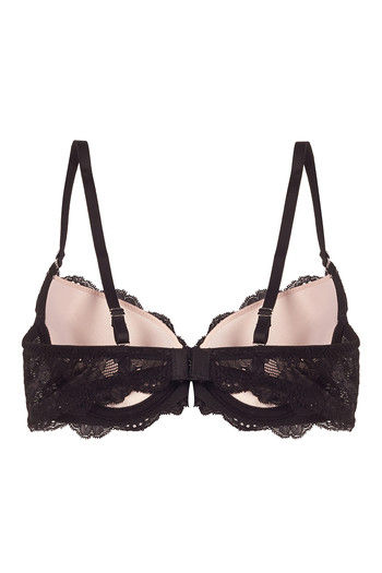 Buy Zivame Cuppa Contrast Gentle Pushup Strapless Bra- Black at Rs.995  online
