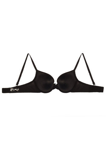 Zivame Wear Me Everyday Padded Wired Low Coverage Bra-Black
