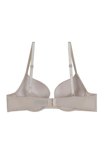Buy Zivame Luxe Lace Push Up Wired Medium Coverage Bra-Beige at Rs