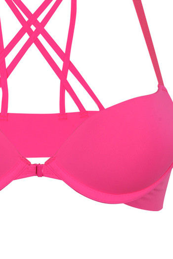 Buy Zivame Laser Wings Smooth Moderate Pushup Strapless Bra- Pink at Rs.995  online, Bra online