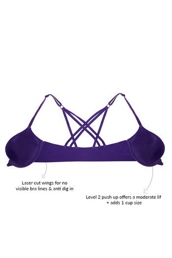 Buy Zivame Watch Your Back Laser Wings Smooth Moderate Pushup Bra