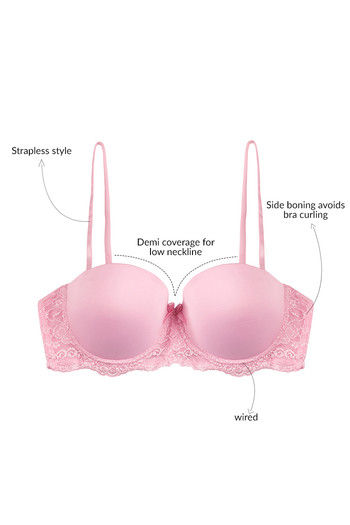 Victoria'S Secret Demi  Dream Angels Smooth Lace Wing Lightly Lined Demi  Bra - Womens · Clean Livin Life