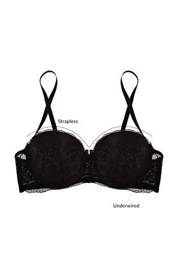  XMSM Thin Bras for Women Underwire Push Up Sexy Lace Bralette  Thin Sponge Cup Women's Bra Lingerie (Color : Black, Size : 90B/40B) :  Clothing, Shoes & Jewelry