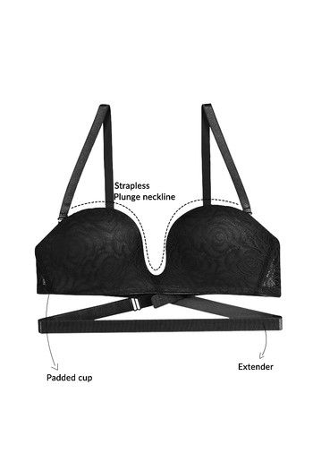 Buy Zivame All That Lace Low Back Converter Strapless Unicup Bra-Skin at  Rs.995 online