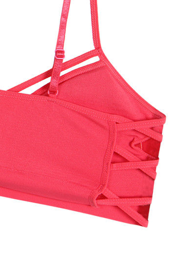 Zivame Made To Layer Double Layered Non Wired Medium Coverage Bralette  -Coral