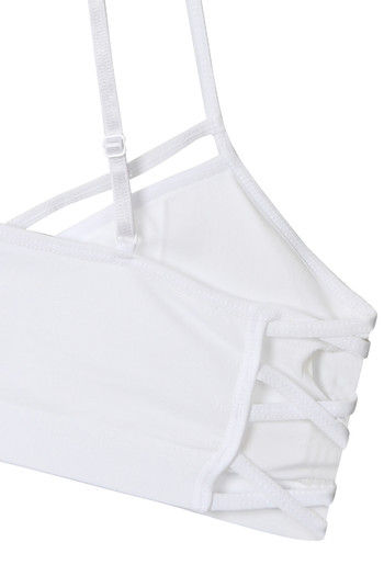 Zivame Made To Layer Double Layered Non Wired Medium Coverage Bralette  -White