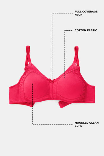 Buy Zivame True Curv Double Layered Non Wired 3/4th Coverage Sag Lift Bra -  Aruba Blue at Rs.280 online