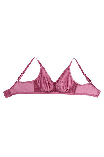 Buy Zivame True Curv Double Layered Non Wired 3/4th Coverage Sag Lift Bra -  Ibis Rose at Rs.360 online