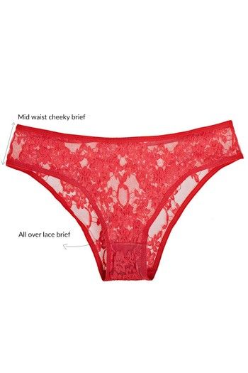 Buy Zivame Embroidered Sheer Mesh Cheeky Panty at Rs.495 online