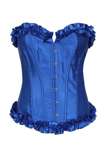 Constanze striped blue corset or waist cincher - Stylehive