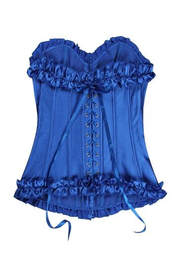 Constanze striped blue corset or waist cincher - Stylehive