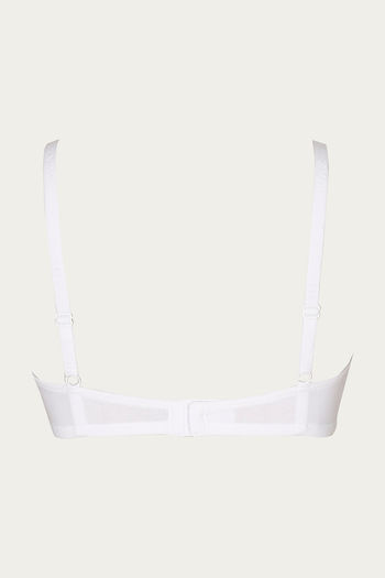 Buy Zivame Padded Wired 3/4th Coverage T-Shirt Bra - White at Rs.649 online
