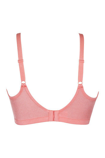 Zivame Double Layered Non Wired 3/4th Coverage Bra-Salmon Rose
