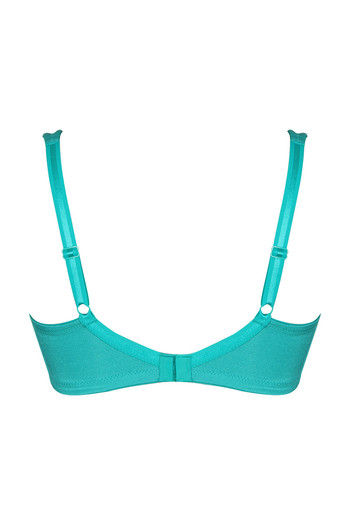 Buy Zivame Plus High Strength Fabric Cup Wired Minimizer Bra- Blue