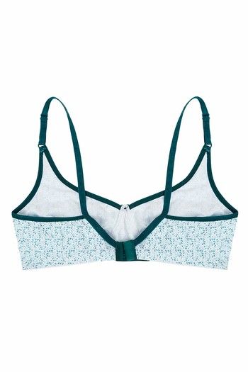 Buy Rosaline All Day Comfort Tiny Floral Print Wirefree Bra- Teal
