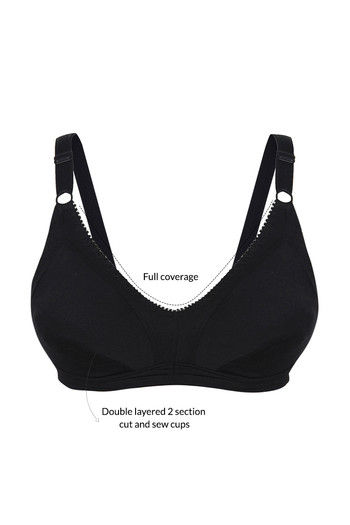 Buy Zivame Basics Double Layered Non Wired Full Coverage Bra