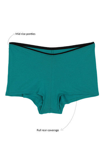 Buy Zivame Cotton Boyshort Panty (Pack Of 2)- Assorted at Rs.595