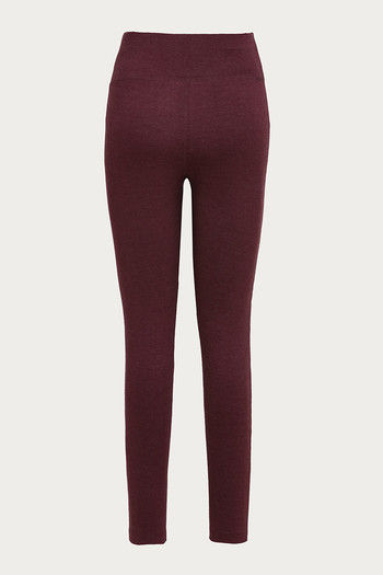 Buy Zelocity Mid Rise High Stretch Legging - Red Plum at Rs.478