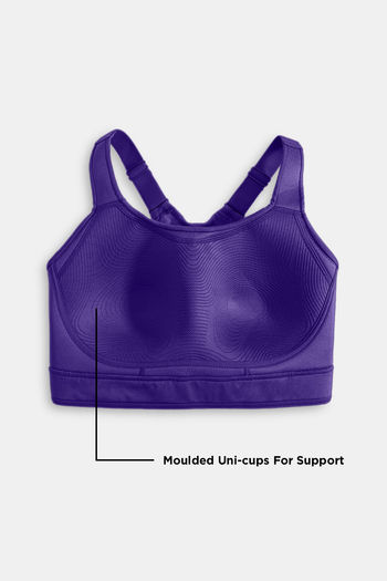 Buy Zelocity High Impact Quick Dry Sports Bra - Violet Indigo at Rs.1377  online