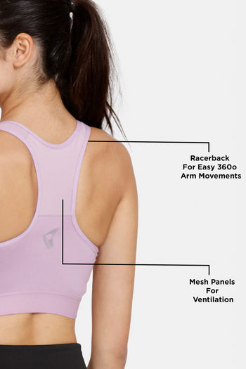 Buy Zelocity High Impact Quick Dry Sports Bra - Summer Fig at Rs.1097  online