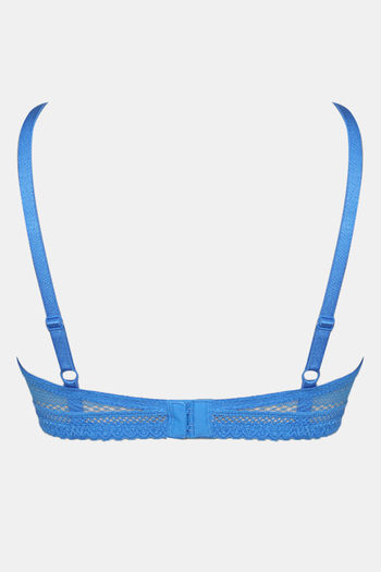 Buy Zivame Bohemian Magic Padded Wired 3/4th Coverage Cami Bra - French  Blue at Rs.583 online