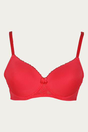 Buy Rozie Padded Cotton Everyday T-Shirt Bra for Women - Padded, Wirefree, Single  Hook, 3/4th Coverage - ROZ003 (34, Skin) at