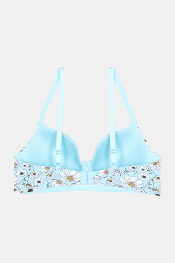 Zivame Padded Non Wired 3/4th Coverage T-Shirt Bra - Daisy