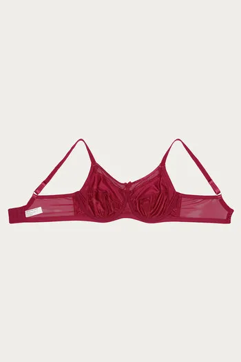 Buy Zivame True Curv Double Layered Non Wired Full Coverage Super Support  Bra - Wine at Rs.598 online