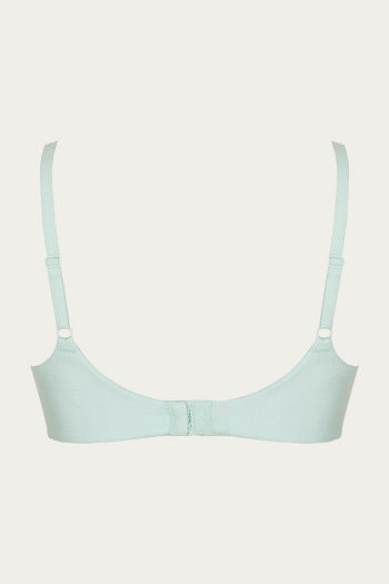 Zivame Marshmallow Padded Wired 3/4th Coverage T-Shirt Bra - Brook Green