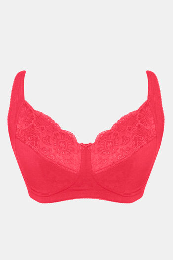 Buy Zivame True Curv Double Layered Non Wired 3/4th Coverage Sag Lift Bra -  Rose Red at Rs.419 online