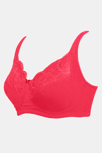 Buy Zivame True Curv Double Layered Non Wired 3/4th Coverage Sag Lift Bra -  Rose Red at Rs.419 online
