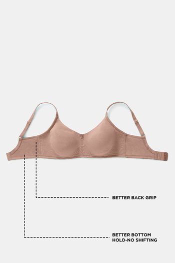 Buy Zivame True Curv Double Layered Non Wired 3/4th Coverage Sag Lift Bra -  Roebuck at Rs.422 online