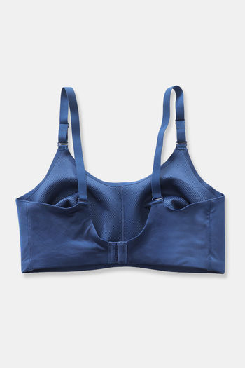 Buy Zivame True Curv Posture Correction Double Layered Non-Wired Full  Coverage Super Support Bra - Blue Depth at Rs.599 online