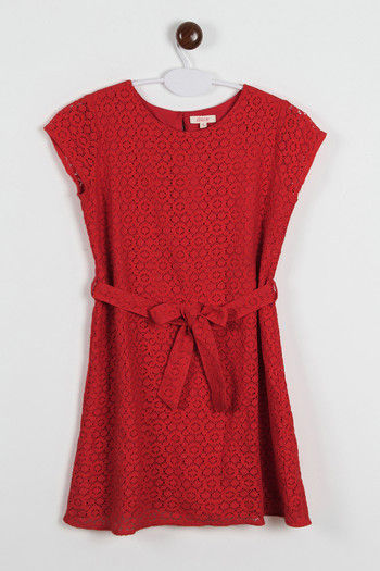 Buy Zivame Hot Red Swoon-light Lace Midi Skater Dress at Rs.2695 online |  Apparel online