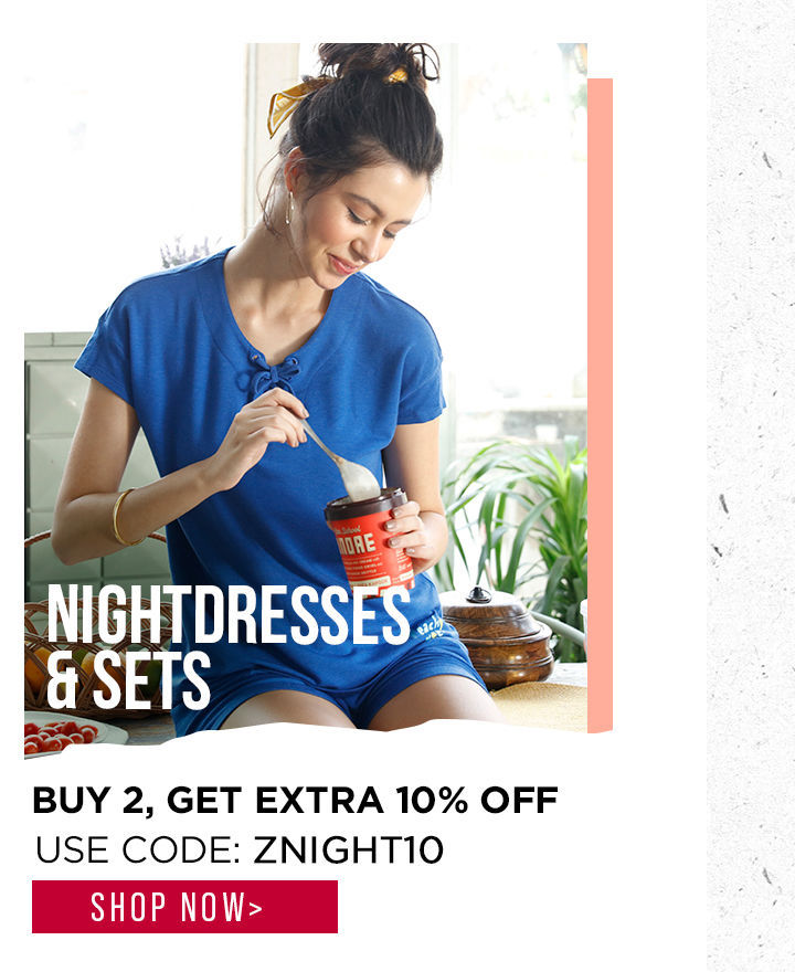 Lingerie Fest - SOS - Nightdress Buy 2 Get Extra 10 Off Coll