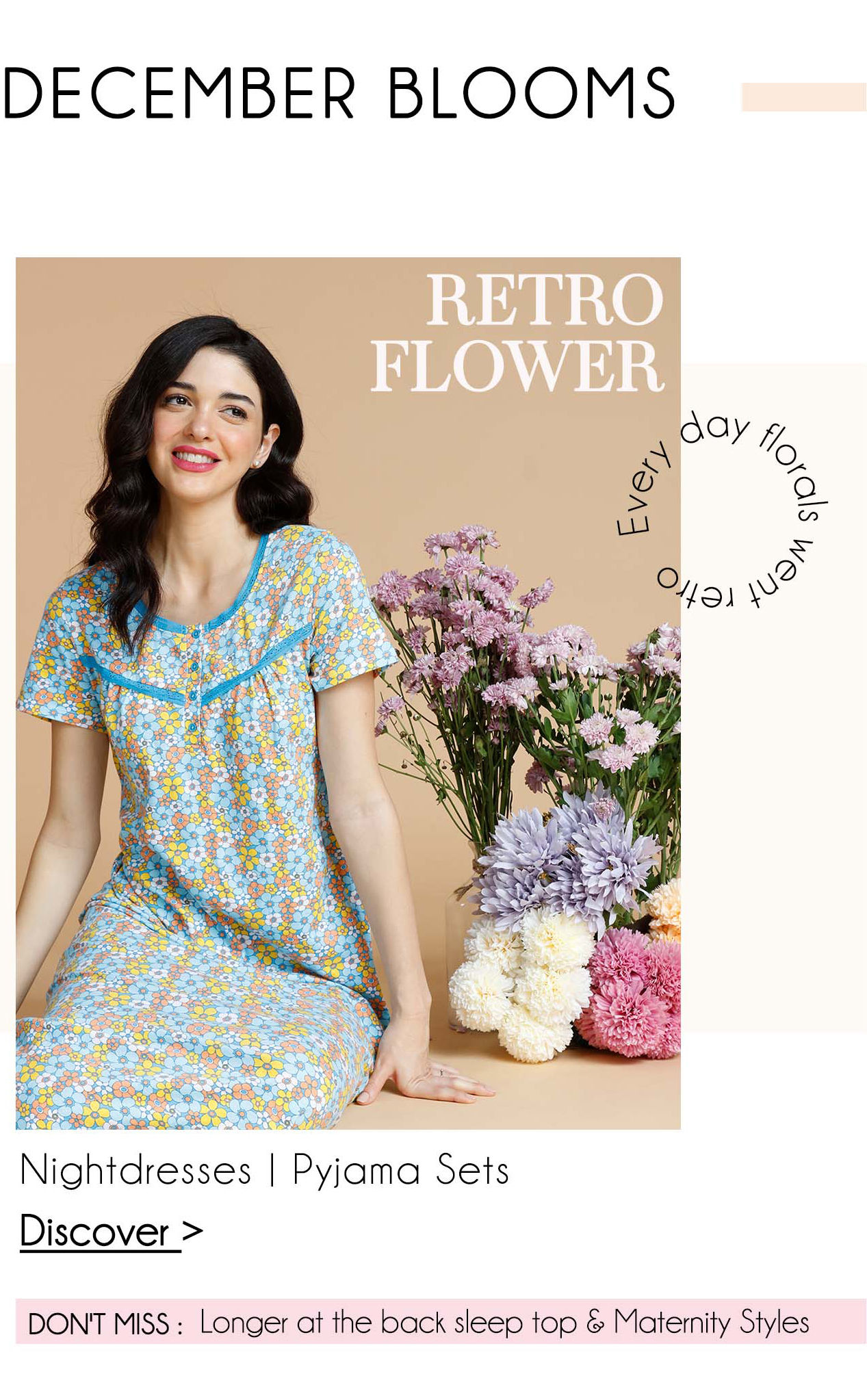 Sleepwear Floral Coll - Retro Florals