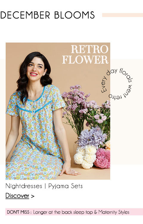 Sleepwear Floral Coll - Retro Florals m