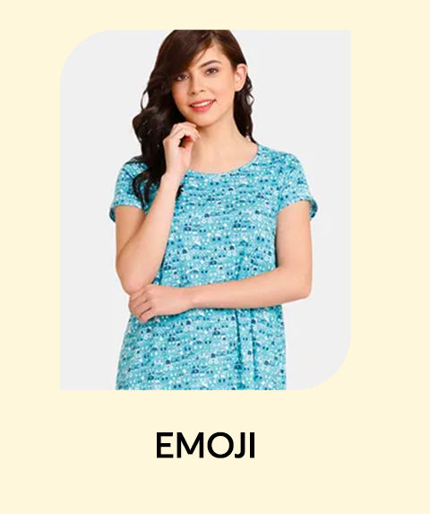 Zivame Nightwear Collection - Character - Emoji app