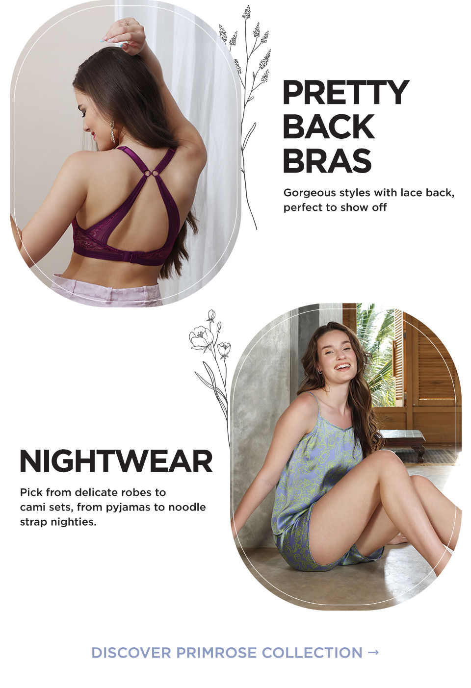 Primrose Collection Banner - Nightwear m