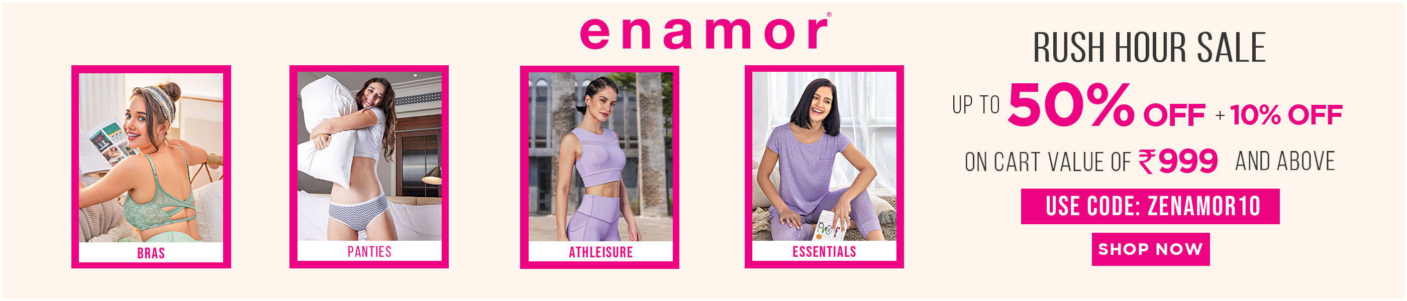 Enamor upto 50% + 10 off Monetization Rect