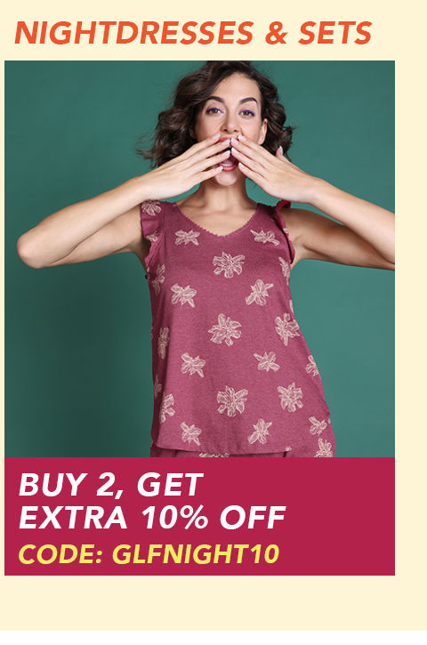 Lingerie Fest - Extraoffer - Nightdress Buy 2 Get Extra 10 m