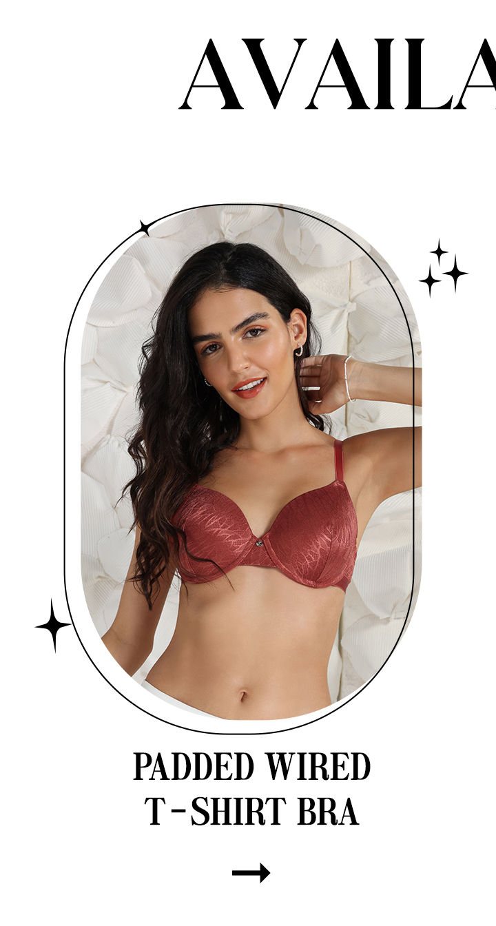 Zivame Coral Glaze Collection - Padded Wired T-Shirt Bra Coral Glaze