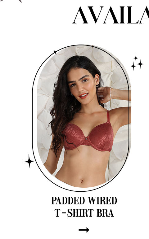 Zivame Coral Glaze Collection - Padded Wired T-Shirt Bra Coral Glaze m