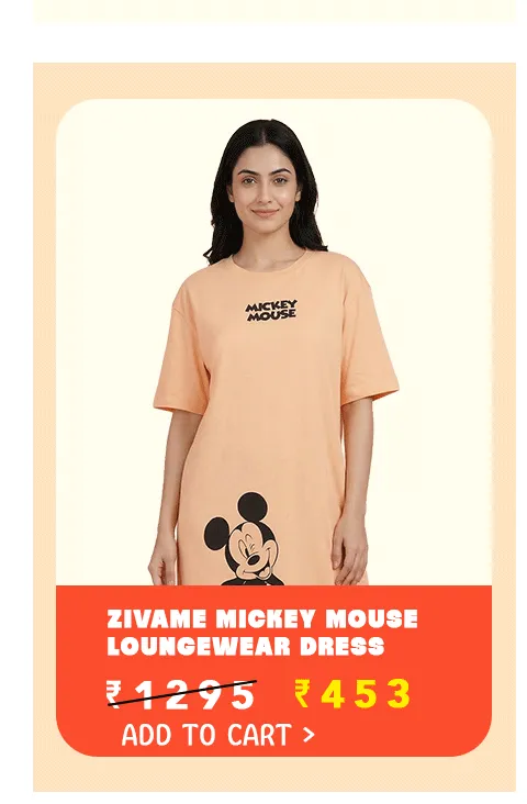 Pre Buzz Zivame Big Sale mickey lounge