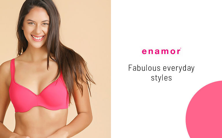 enamor sports bra size chart