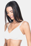 Amante Lace Magic Single Layered Non Wired Full Coverage Lace Bra - White — thumbnail 3