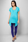Zivame Made For Moms Drape Front Maternity And Nursing Top-Blue — thumbnail 2