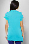 Zivame Made For Moms Drape Front Maternity And Nursing Top-Blue — thumbnail 3